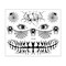 Halloween Face Tattoos Sticker Glow-In-The-Dark 3D Witch Zombie Makeup Kit Waterproof Removable Temporary Tattoo